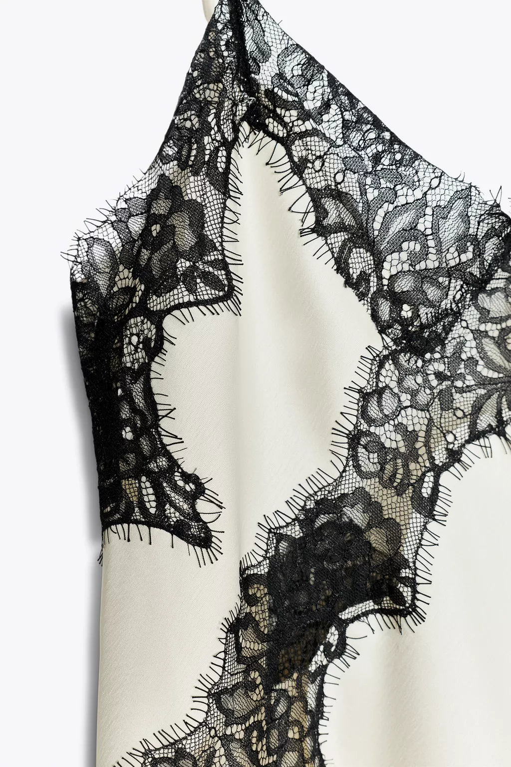 Asymmetric lace dress