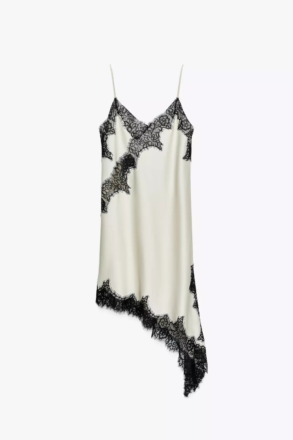 Asymmetric lace dress