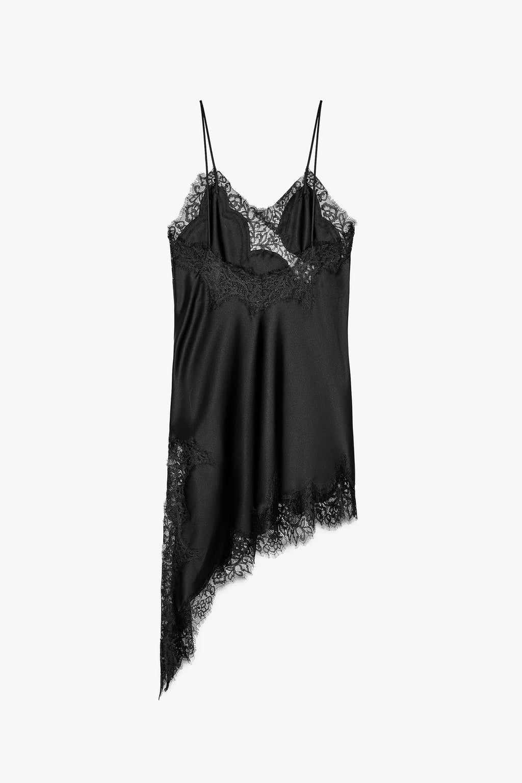 Asymmetric lace dress