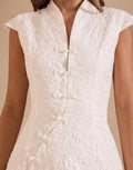 Jacquard mini china dress
