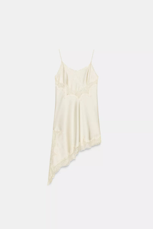 Asymmetric lace dress