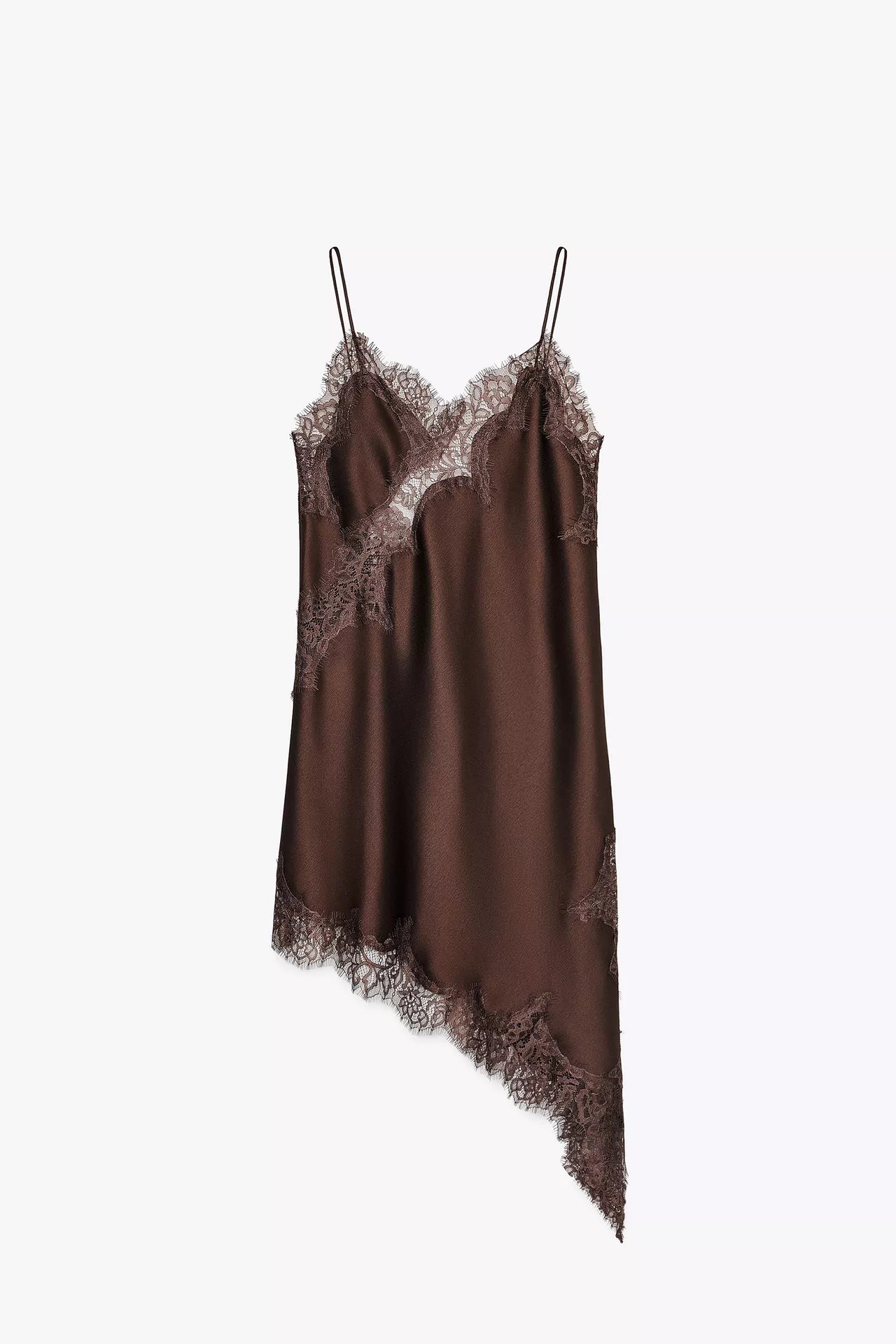Asymmetric lace dress