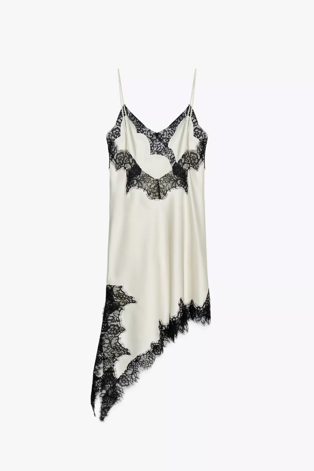 Asymmetric lace dress