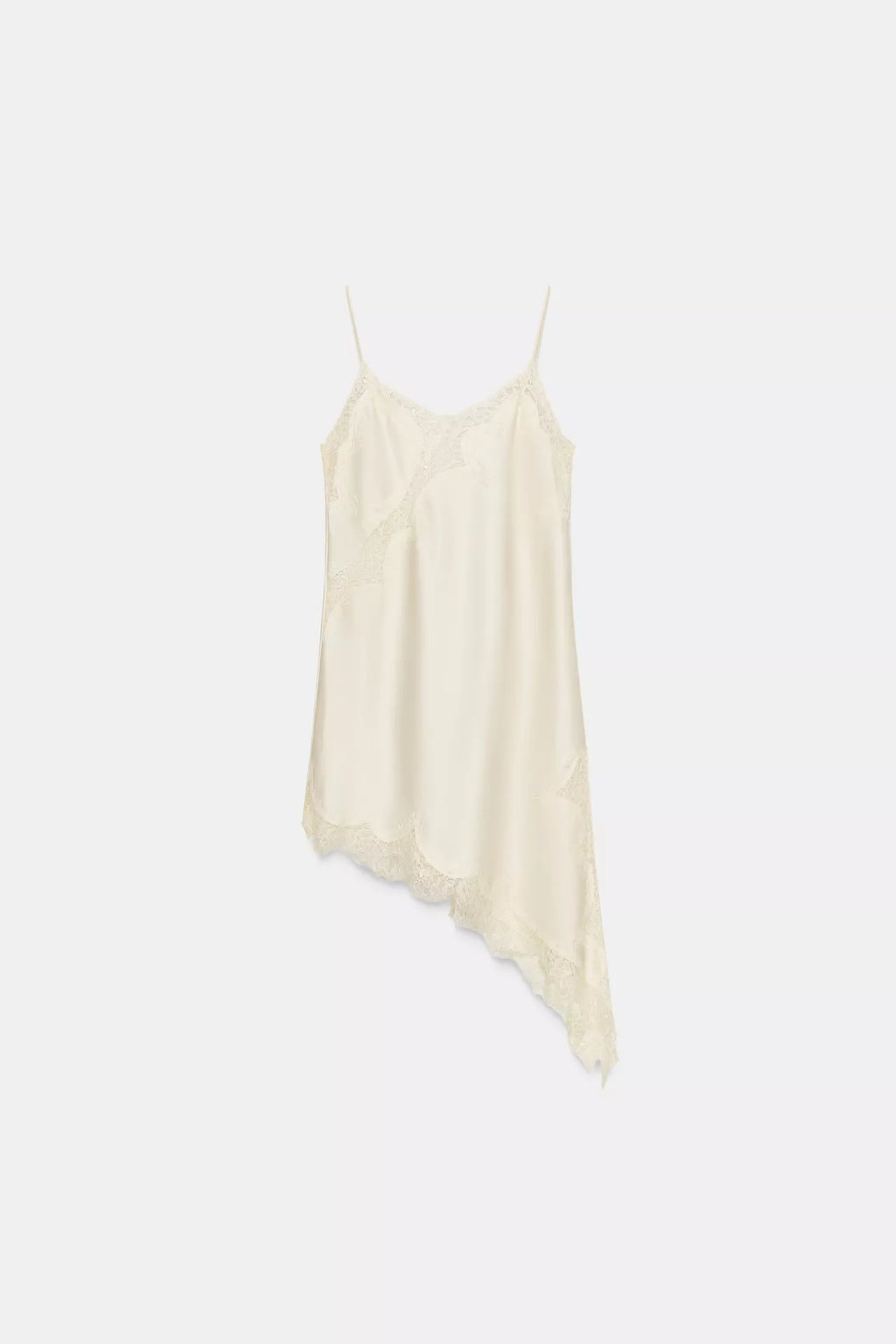 Asymmetric lace dress