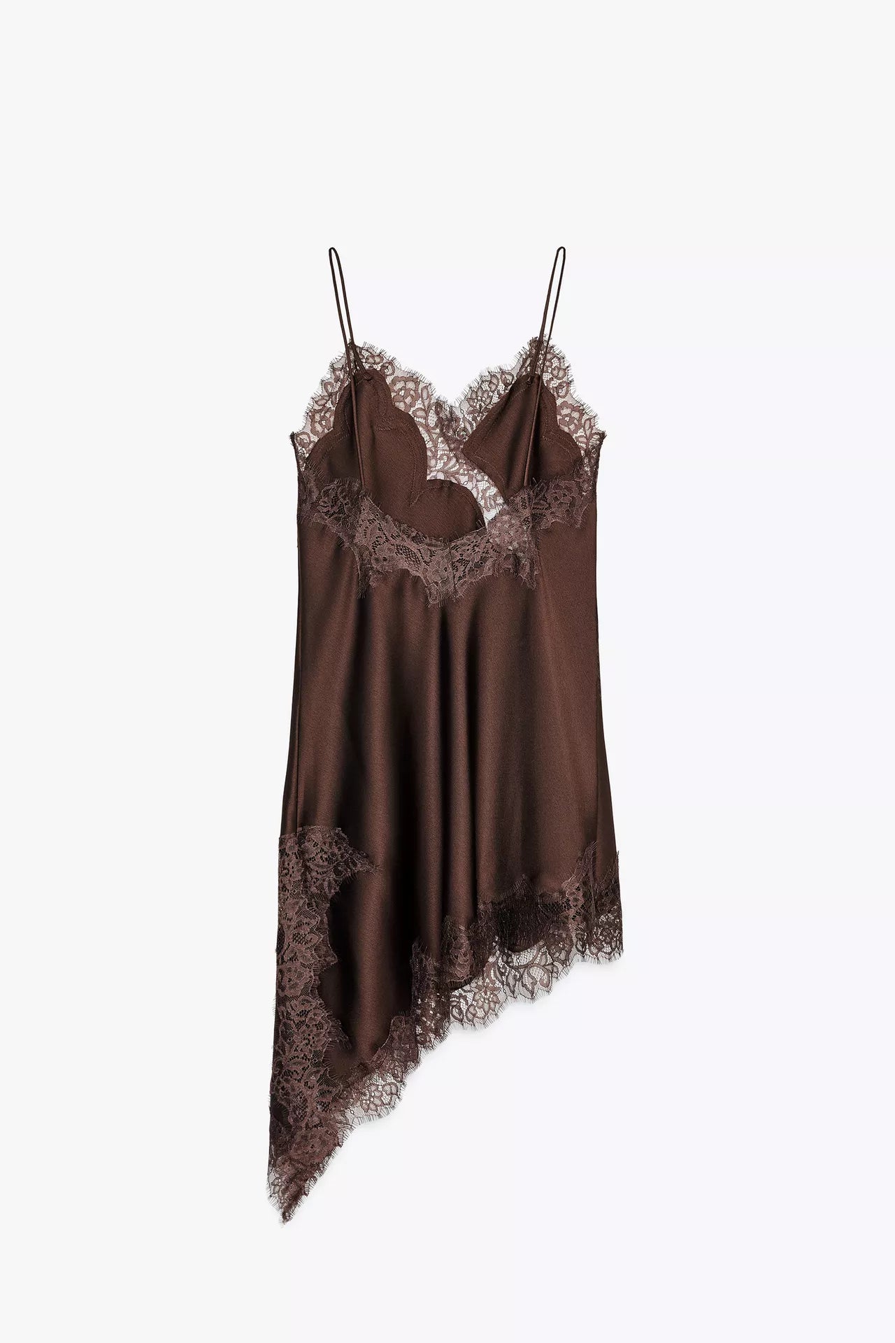 Asymmetric lace dress